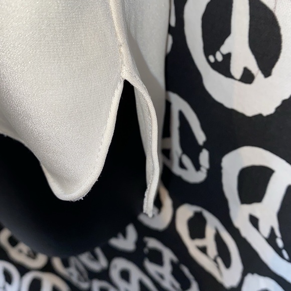 SILK MARISSA WEBB CREAM LONG CHIFFON SLEEVE BLOUSE SZ 8 - Picture 10 of 13